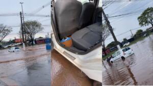 Azarado? Motorista de app que ficou preso no alagamento trabalha há 4 meses só para consertar o carro