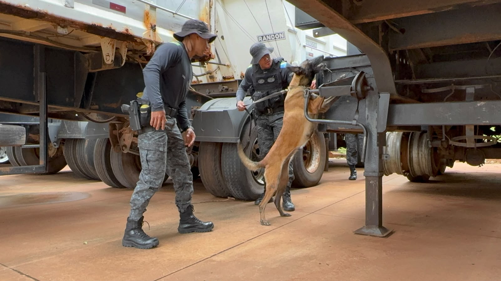 Movimentação de policiais no Macroanel Rodoviário chama a atenção