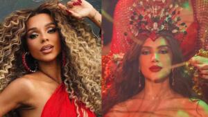 Rivais? Esposa de Ludmilla ignora Anitta em coroação na Grande Rio