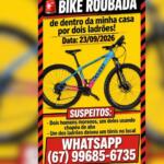 Vídeo: dupla invade casa duas vezes e furta bicicleta e objetos no Guanandi 2