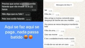 Ameaças recebidas