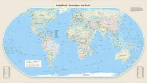 IBGE disponibiliza mapas-múndi recentes a partir desta segunda-feira