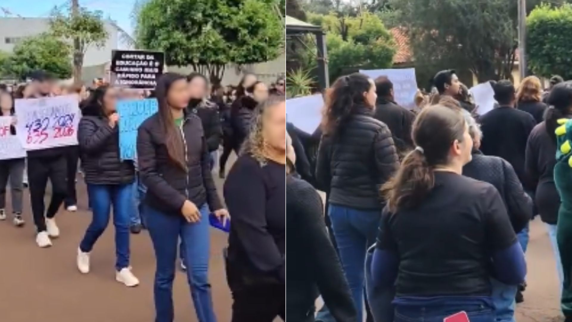 Após protesto, professores de Sidrolândia pedem mesa de negociação à Prefeitura