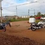 Motociclista fica ferido ao perder o controle em cruzamento do Los Angeles