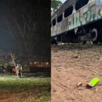 Incêndio atinge vagões em Aquidauana e isqueiro é encontrado próximo ao local