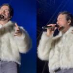Fábio de Melo aparece com look exuberante em show e provoca reações: ‘Padre? Onde?’