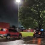 VÍDEO: Motorista encontra sete carros com pneus estourados após chuva nas Moreninhas