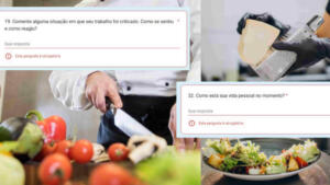 Perguntas fazem parte de formulário para vaga de cozinheiro (a). (Fotos: Magnific, Reprodução)