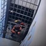 VÍDEO: Preso, homem se espreme entre grades de cela e foge de delegacia em SC
