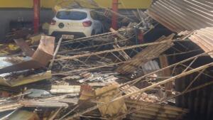 Oficina ficou destruída