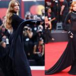 Com vestido preto transparente, Marina Ruy Barbosa ousa no Festival de Cinema de Veneza