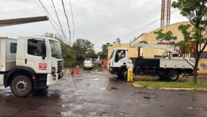Dois dias após temporal, concessionária ainda atua para restabelecer energia na capital