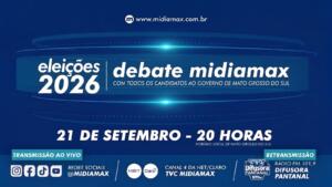 Debate Midiamax 2026 tem maior rede de jornalismo de Mato Grosso do Sul para transmitir confronto