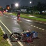 Pedestre é atropelado por moto e tem perna amputada na Gury Marques