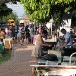 Com gastronomia, artesanato e pagode, estreia de feira cultural lota a Lagoa Itatiaia neste domingo