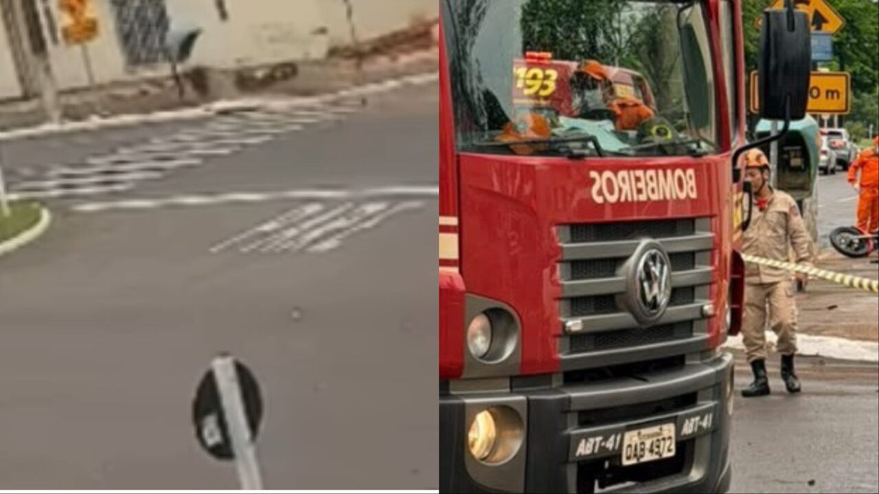 Motociclista é arremessado e morre após colisão em cruzamento de Nova Andradina