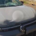 Motociclista é arremessado em para-brisa de carro após colisão no Bairro São Bento