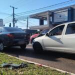 De novo: luz do sol atrapalha motorista e causa acidente na Afonso Pena