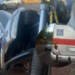 Motociclista é socorrido após colidir com a traseira de ônibus na Av. Tamandaré