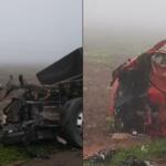 Batida entre duas carretas arranca cabines e deixa motorista morto na MS-157 em Itaporã