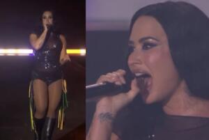 No RIR, Demi Lovato faz Palco Mundo cantar seus maiores hits e se emociona com fãs brasileiros