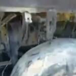 VíDEO: motorista controla fogo em cabine de carreta com combustível em MS