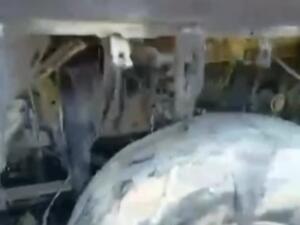 VíDEO: motorista controla fogo em cabine de carreta com combustível em MS