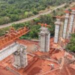 Ferrovia do Projeto Sucuriú recebe vigas de 92 toneladas em Inocência