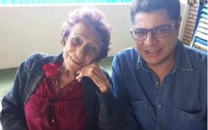 Delinha e seu filho João Paulo Pompeu - (Foto: Arquivo Pessoal)
