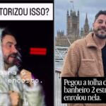‘O Ibama autorizou?’ Evaristo Costa debocha de casaco de pelinho e padre Fabio de Melo rebate