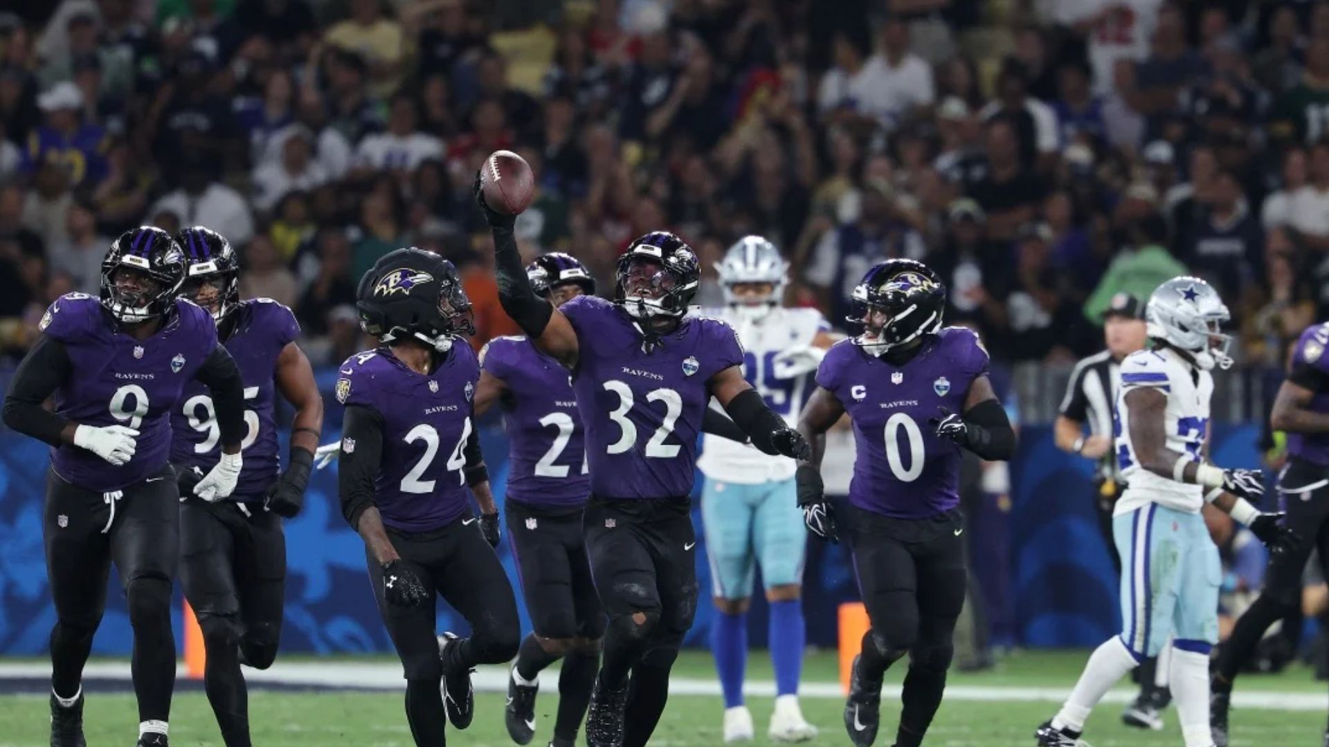 Em jogo emocionante, Baltimore Ravens supera o Dallas Cowboys no Maracanã