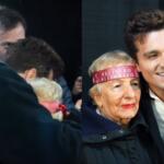 Lembra dela? Bisavó que ganhou festa temática de Luan Santana finalmente abraça o ídolo