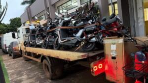 Cinco são presos com 32 motocicletas elétricas contrabandeadas
