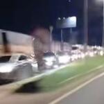 VÍDEO: Engavetamento na ponte do Rio Paraná causa congestionamento entre MS e SP