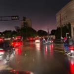 Tempestade causa apagão em semáforos e deixa trânsito caótico na Avenida Afonso Pena