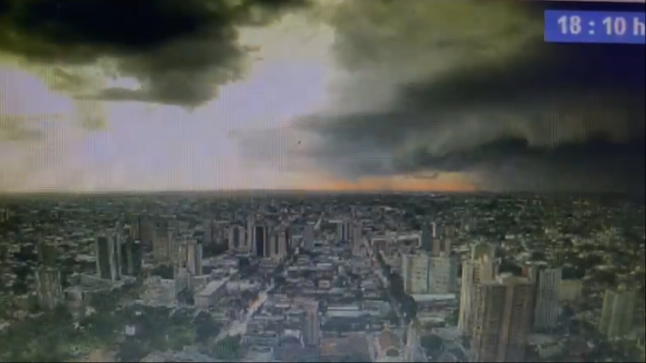 VÍDEO mostra força da tempestade e ‘dia virando noite’ em Campo Grande