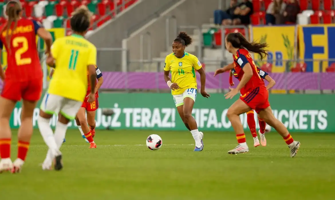 Brasil é eliminado pela Espanha nas quartas da Copa Feminina sub-20