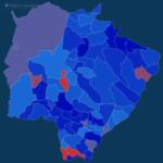 Mapa interativo mostra percentual de votos de Lula e Flávio Bolsonaro nas cidades de MS