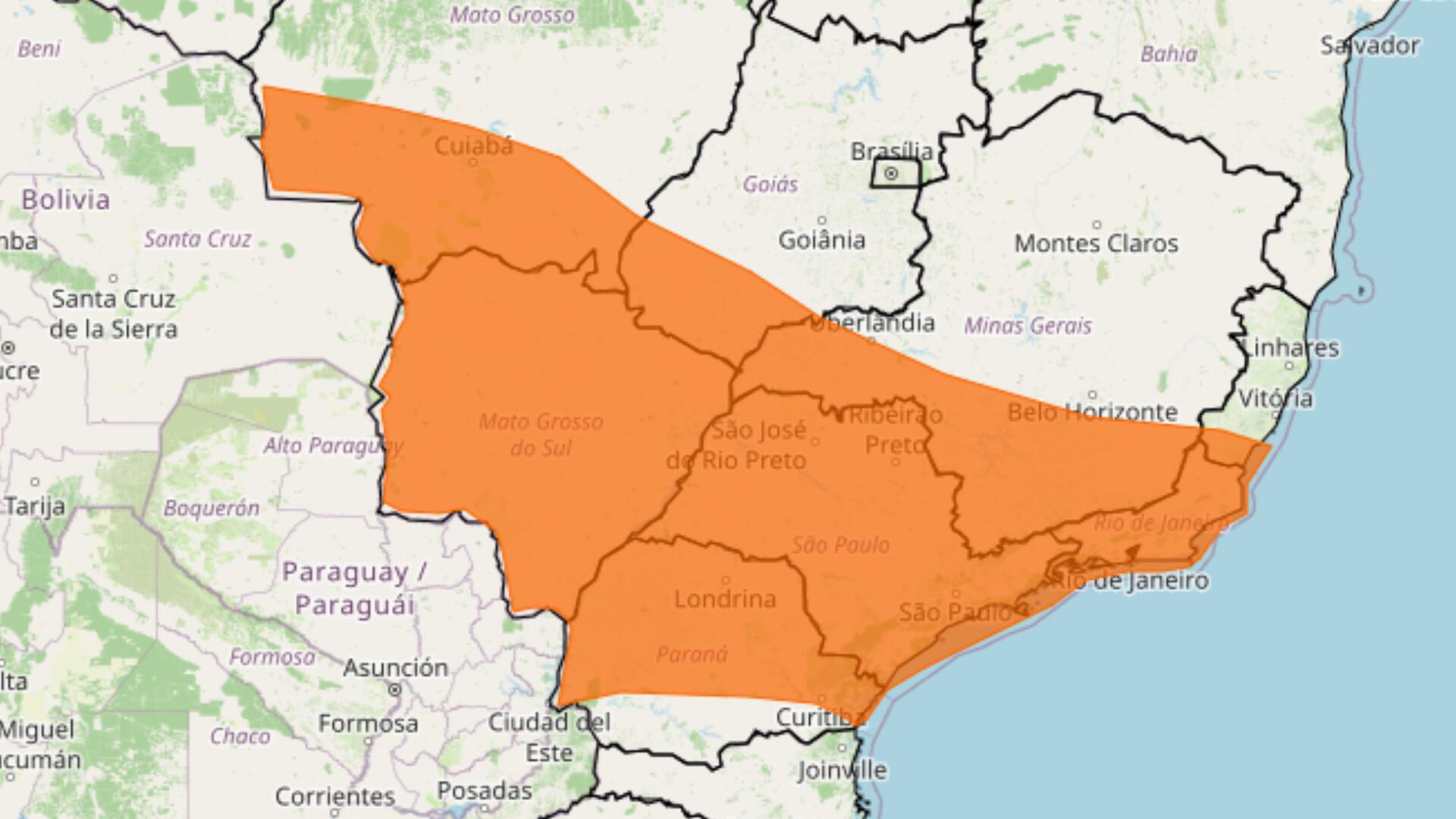 Risco elevado: Inmet alerta para temporal com granizo e ventos de 100 km/h em MS Risco elevado: Inmet alerta para temporal com granizo e ventos de 100 km/h em MS