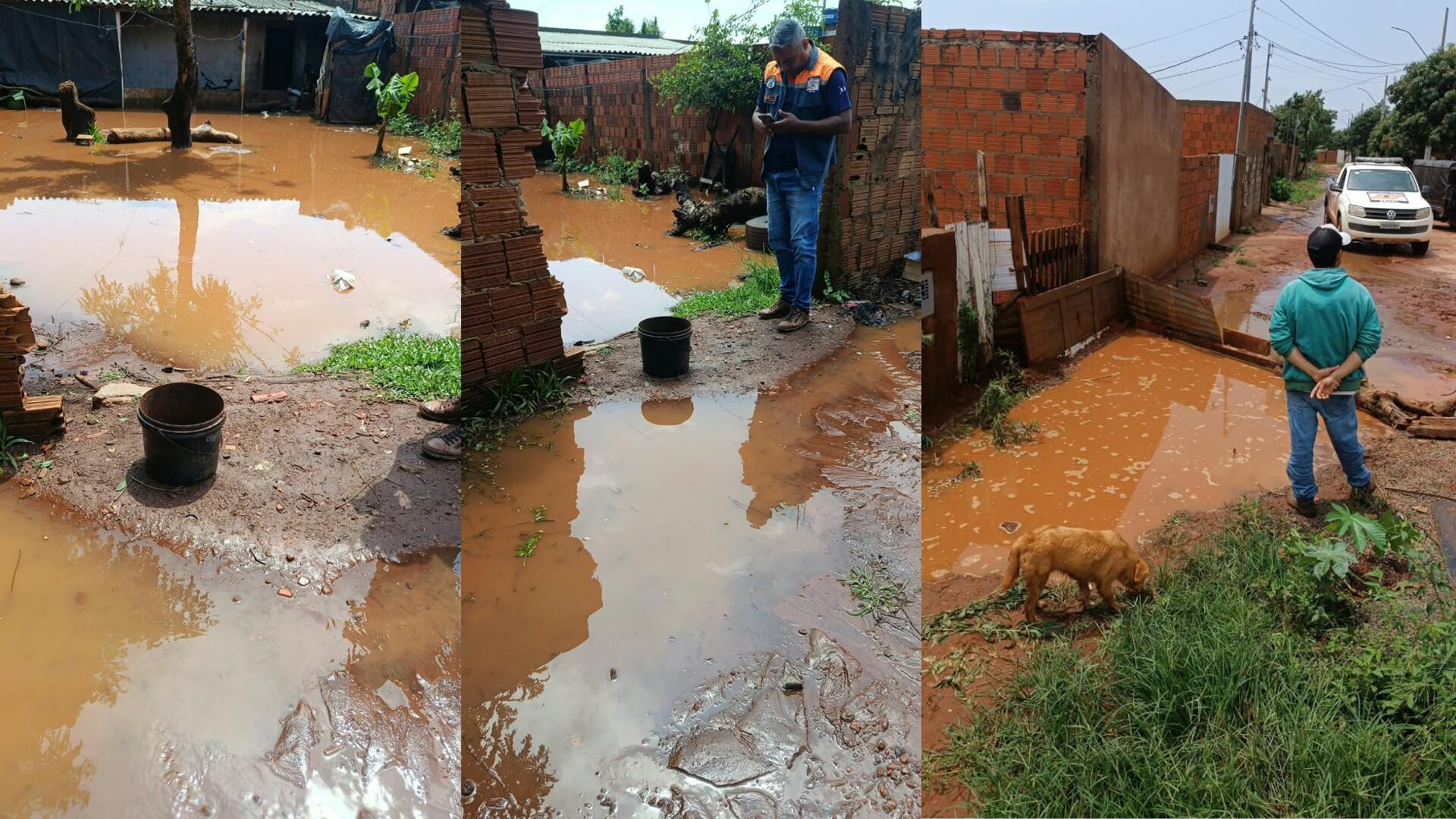 Temporal alagou casas, interditou ponte e deixou 8,5 mil casas sem luz em Ponta Porã