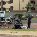 VÍDEO: Motociclista fica ferido após colisão com Ford Ka na Avenida Zahran