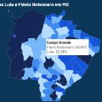 Mapa de votação em MS