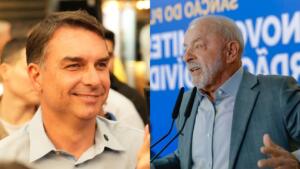 Indexa/Broadcast aponta empate técnico entre Flávio, com 51% dos votos, e Lula, com 49%