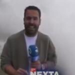 VÍDEO: Repórter é atingido ao vivo por onda gigante na Espanha
