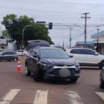 SUV bloqueia trecho da Avenida Manoel da Costa Lima após acidente de trânsito
