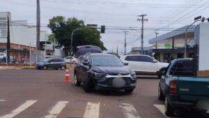 SUV bloqueia trecho da Avenida Manoel da Costa Lima após acidente de trânsito