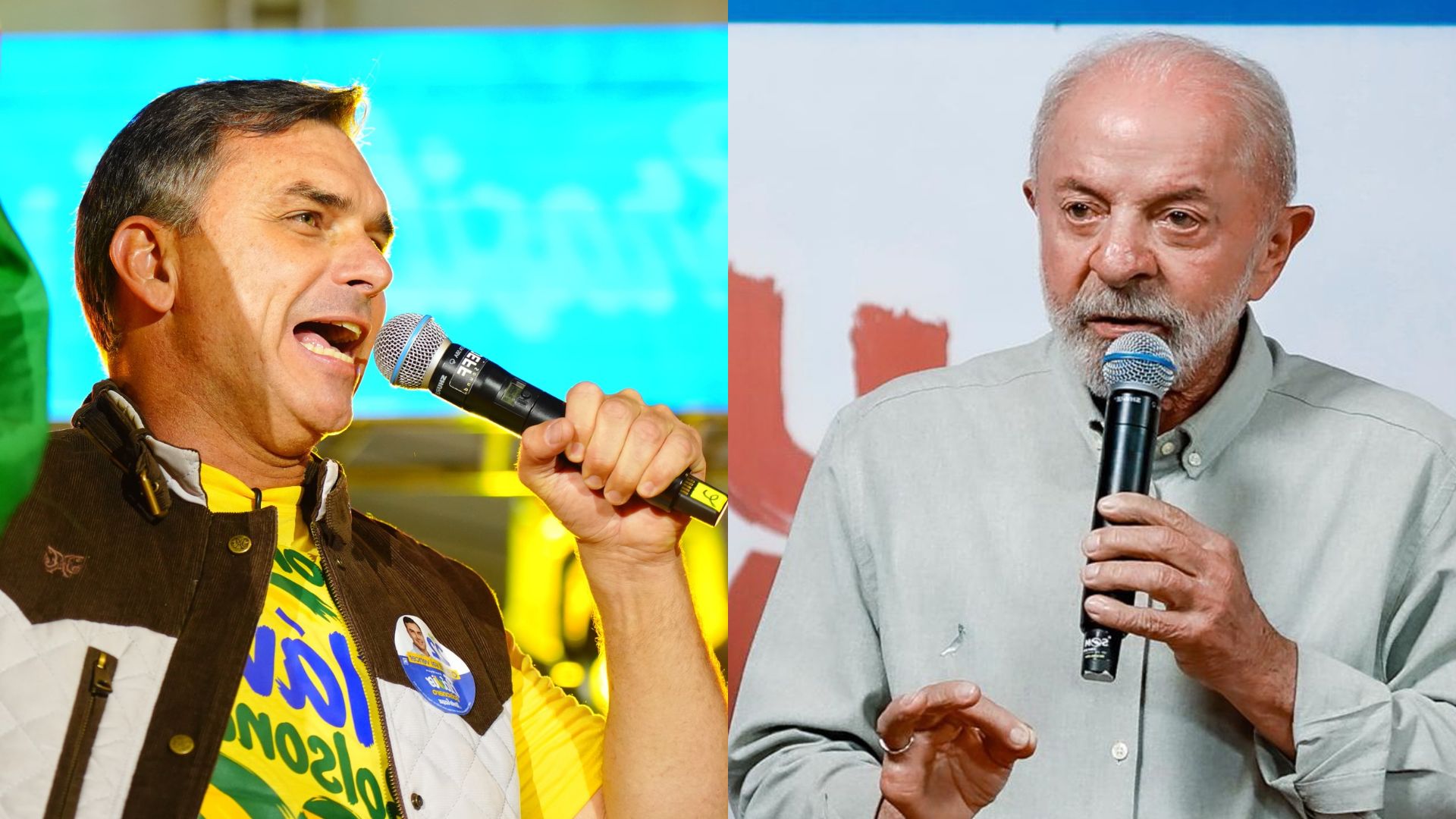 Indexa/Broadcast aponta empate técnico entre Flávio, com 51% dos votos, e Lula, com 49%