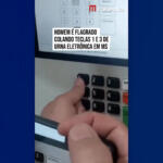 Vídeo mostra teclas 1 e 3 coladas em urna de Chapadão do Sul
