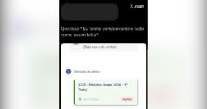 Computou? Site do TSE ‘dá falta’ para eleitores que compareceram ao 1º turno