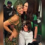 Coroação de Paolla Oliveira como rainha de bateria da Imperatriz tem o prestígio de Luiza Brunet: ‘Maravilhosa’